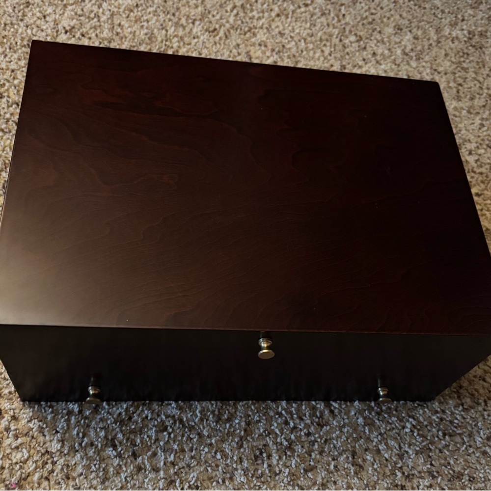 Wood Utensil Storage Box with Drawer